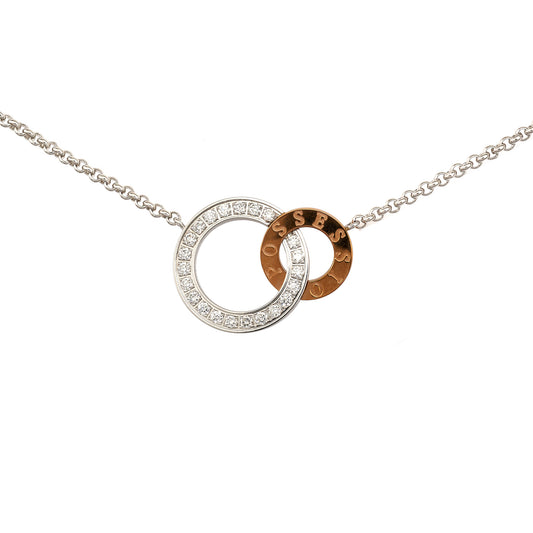 Diamantový náhrdelník Piaget z bieleho a ružového zlata