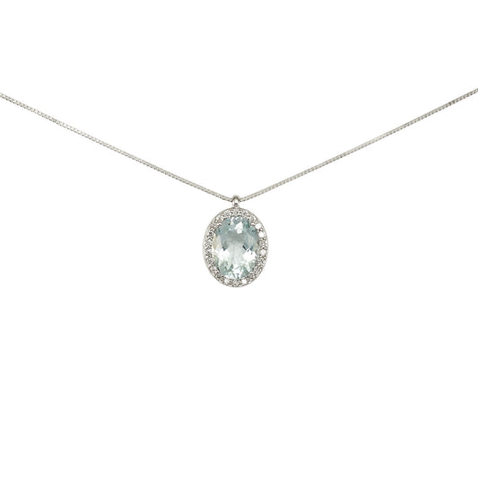 Diamantový náhrdelník Miluna z bieleho zlata
