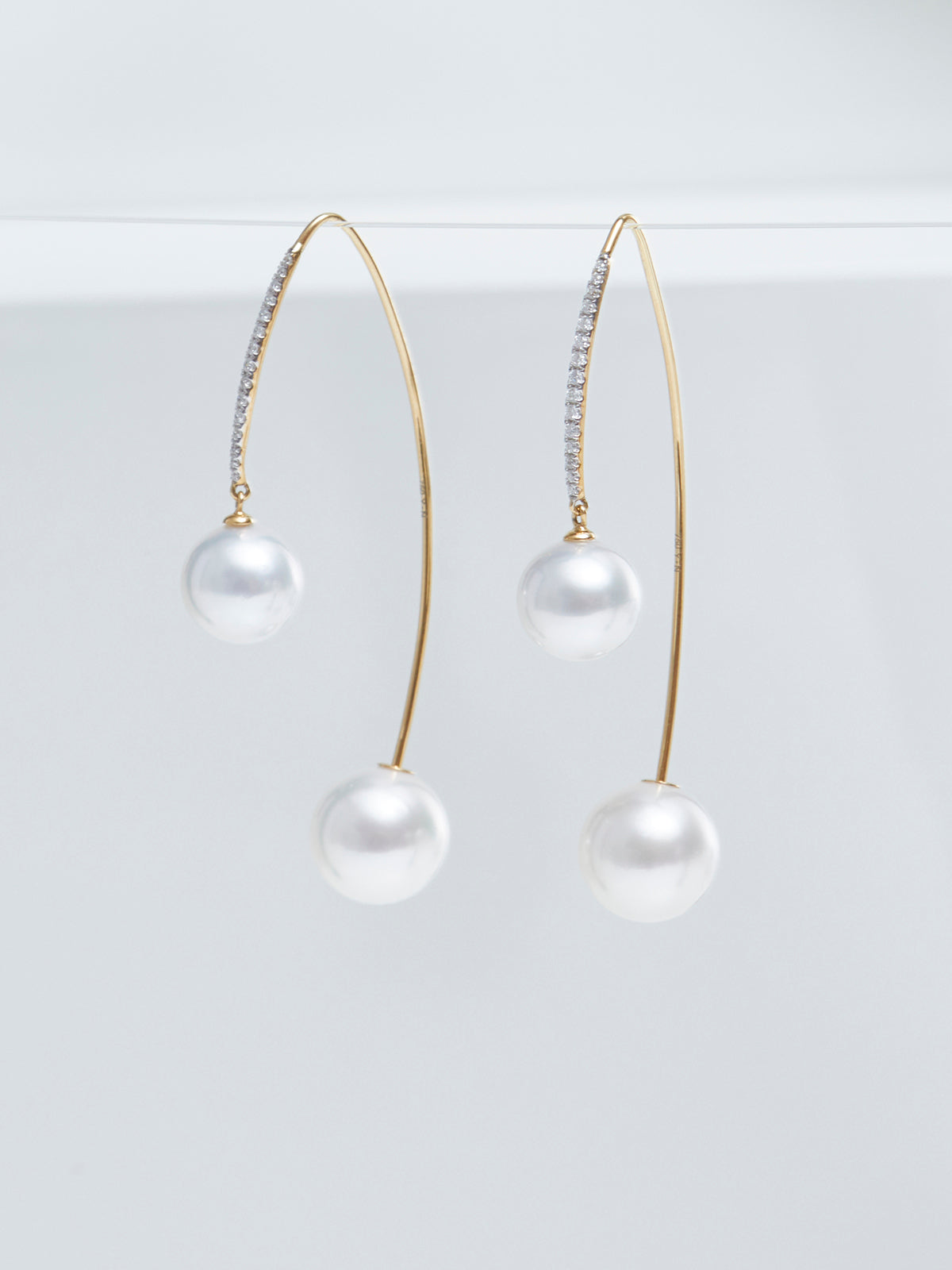 Nášunice YANA NESPER s perlami a diamantmi