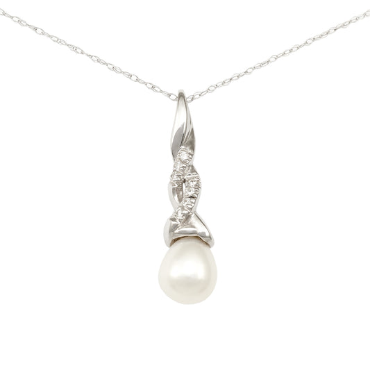 Diamantový náhrdelník Miluna s perlou