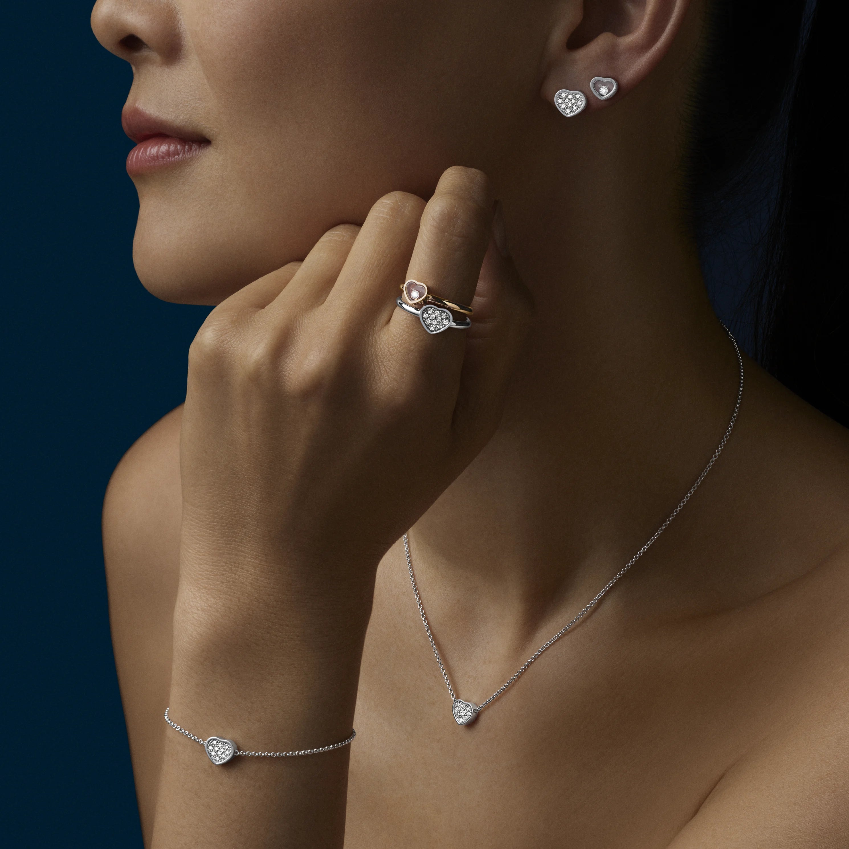 Náušnice Chopard My Happy Hearts