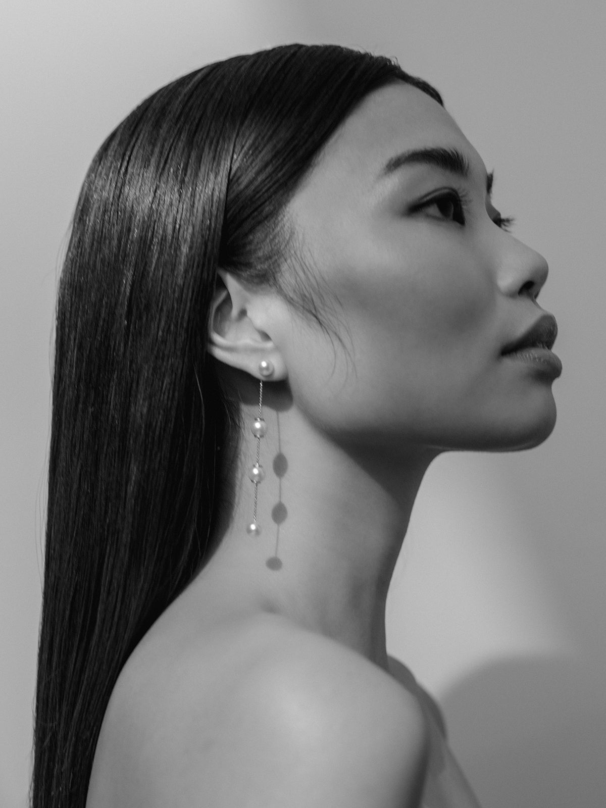 Náušnice YANA NESPER perlové, zo žltého zlata s perlami Akoya