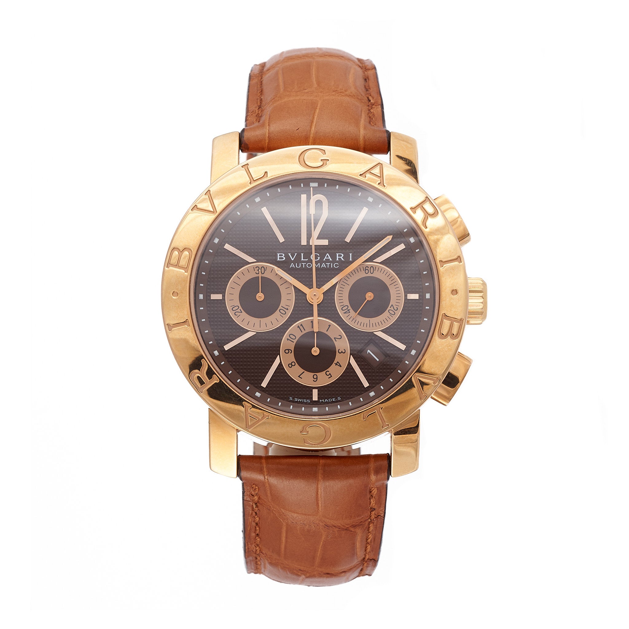 BVLGARI Bulgari Rare 18K Gold Automatic Chronograph