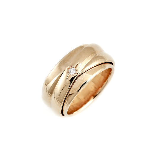 Prsteň Piaget s diamantom z ružového zlata