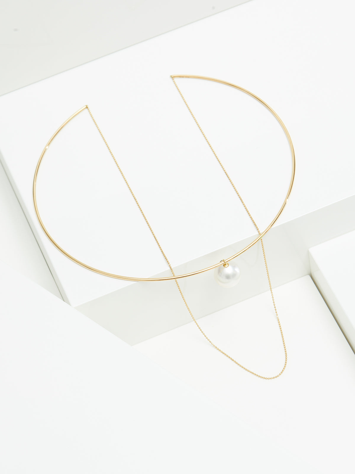 Náhrdelník YANA NESPER zo žltého zlata s perlou z Južného mora