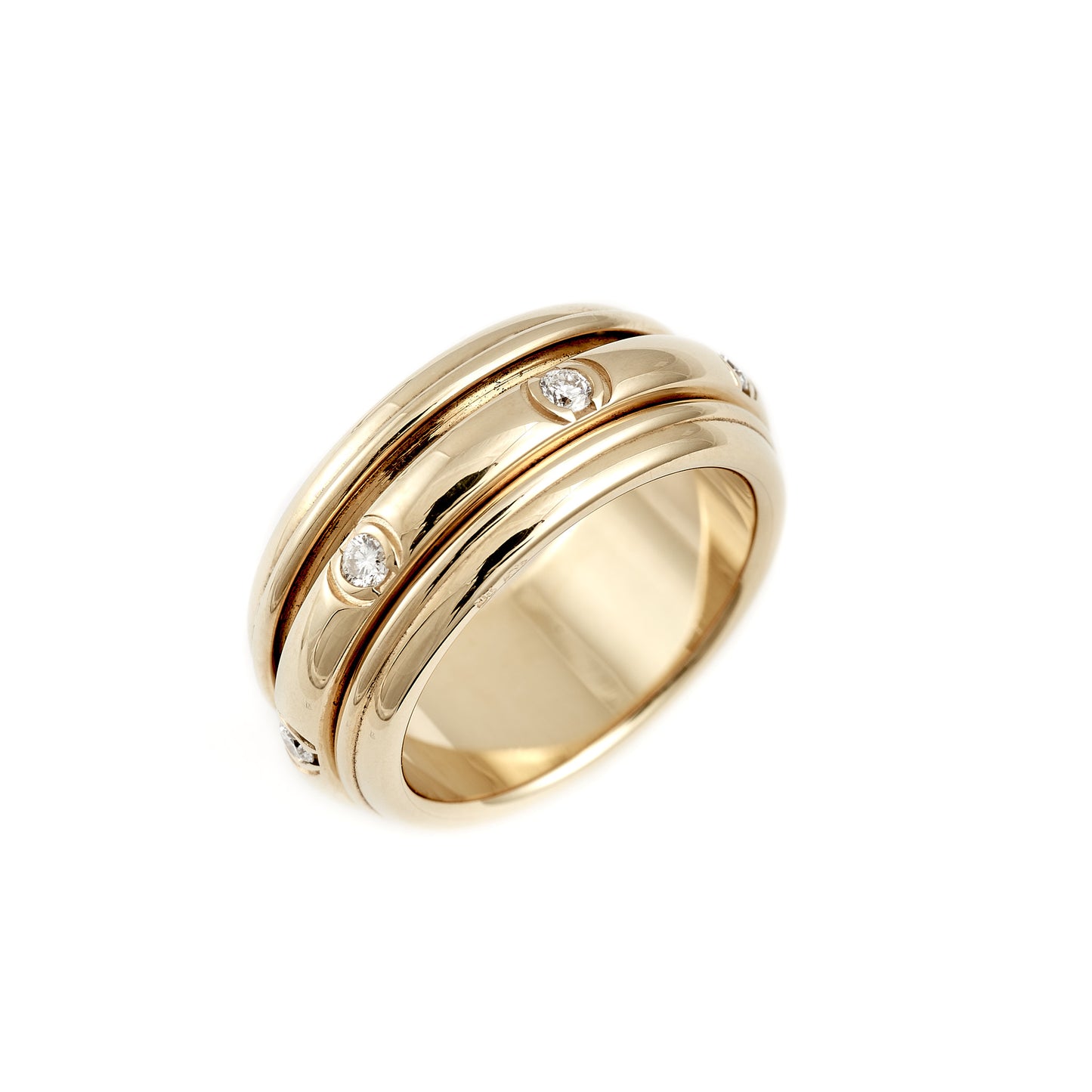 Prsteň Piaget s diamantom zo žltého zlata