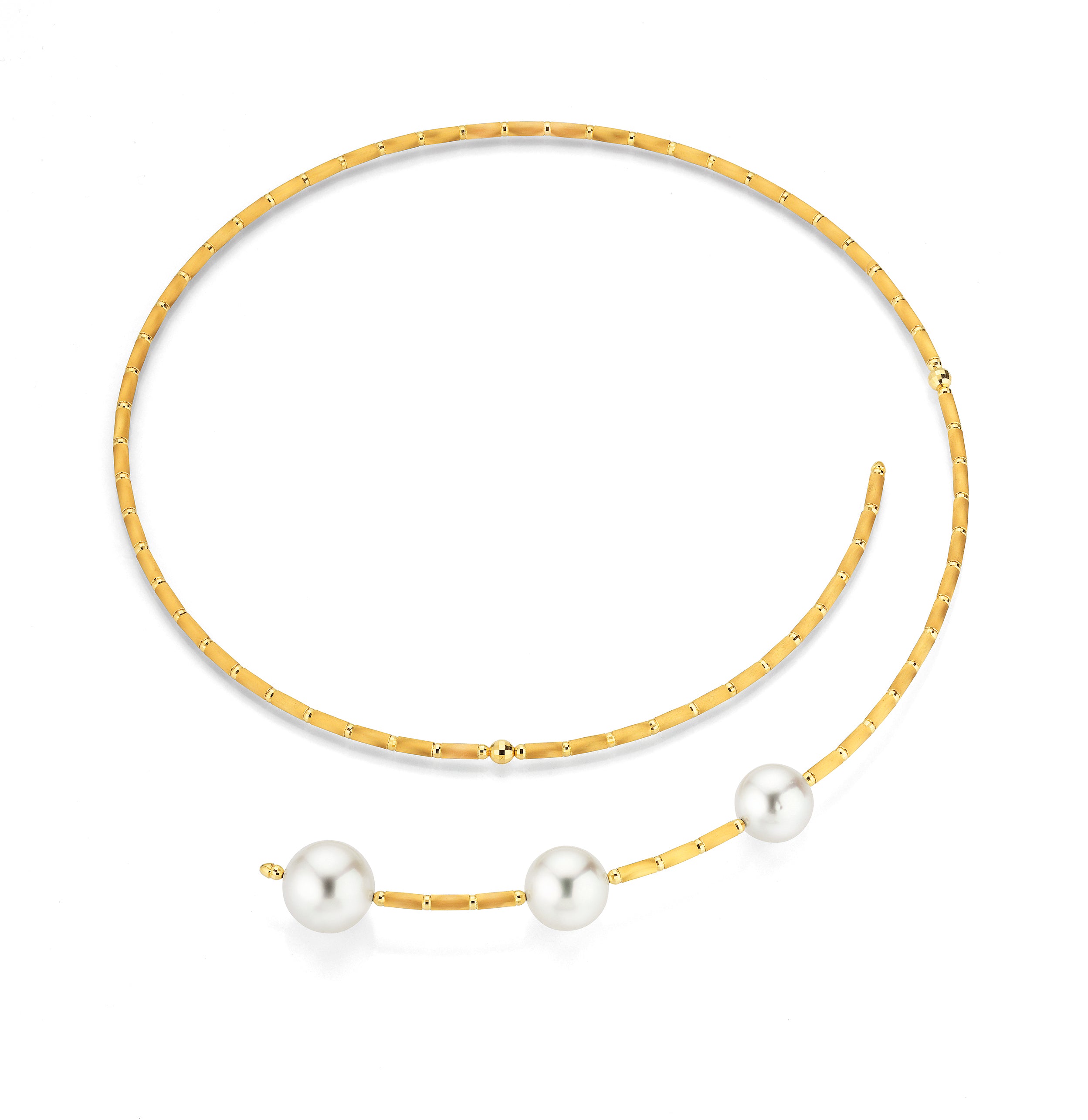 Náhrdelník YANA NESPER Elegantný perlový choker zo žltého zlata