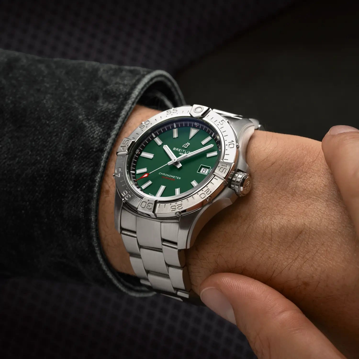 Breitling Avenger Automatic 42 A17328101L1A1 — lifestyle on-wrist