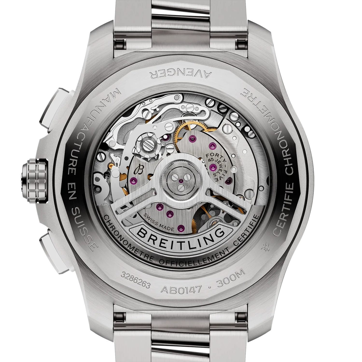 Breitling Avenger B01 Chronograph 44 AB0147101B1A1 — zadná strana
