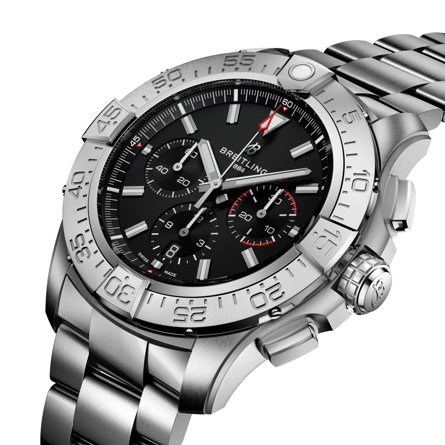 Breitling Super Avenger B01 Chronograph 46 Titanium EB0148101B1E1 — 3/4 pohľad