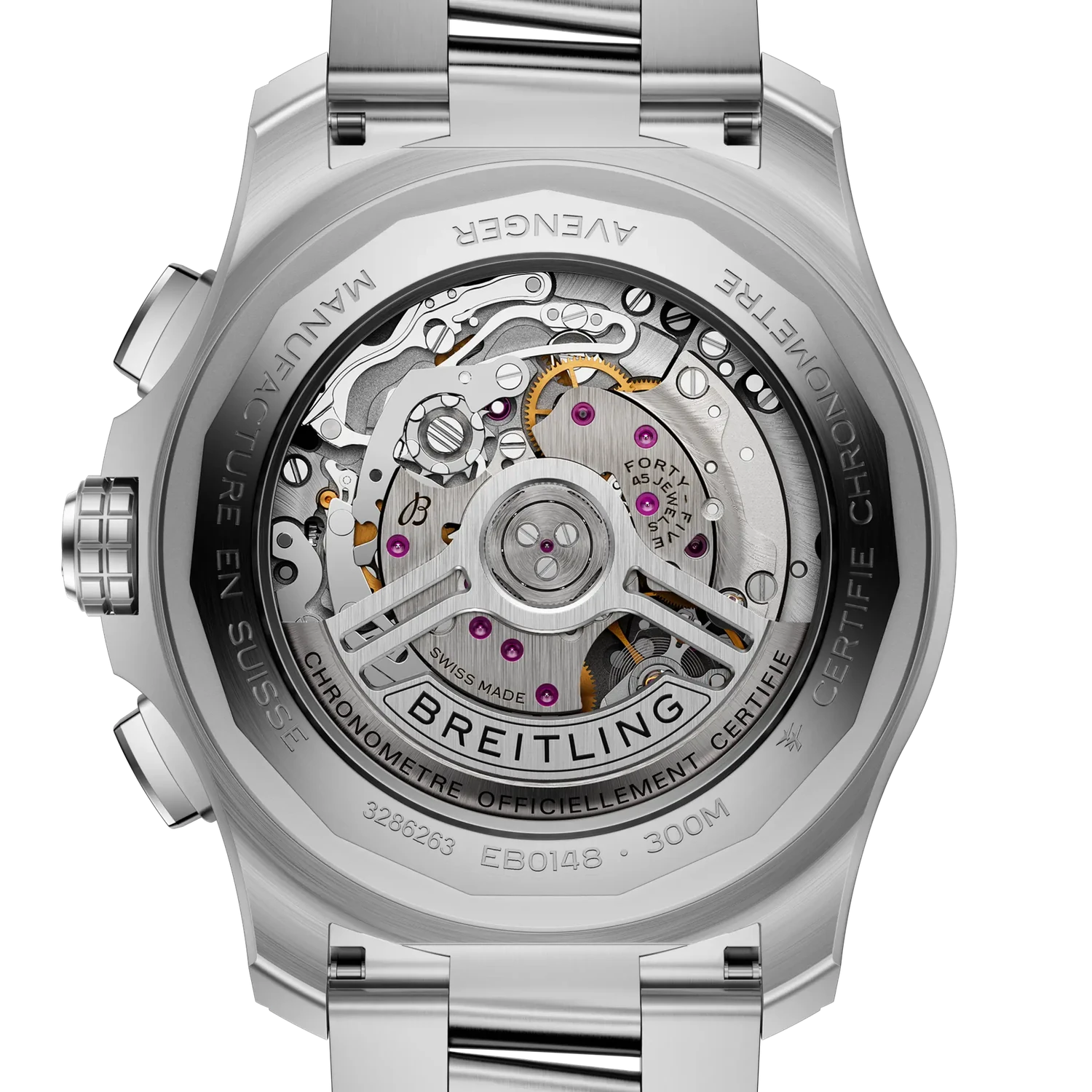 Breitling Super Avenger B01 Chronograph 46 Titanium EB0148101B1E1 — zadná strana
