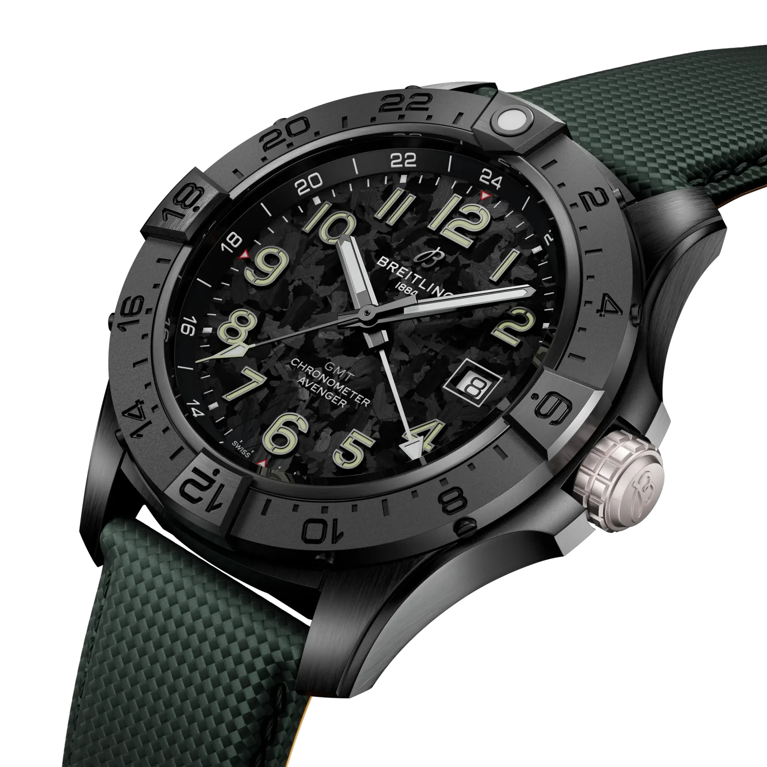 Breitling Avenger Automatic GMT 44 Night Mission S32320101B1X1 — 3/4 pohľad