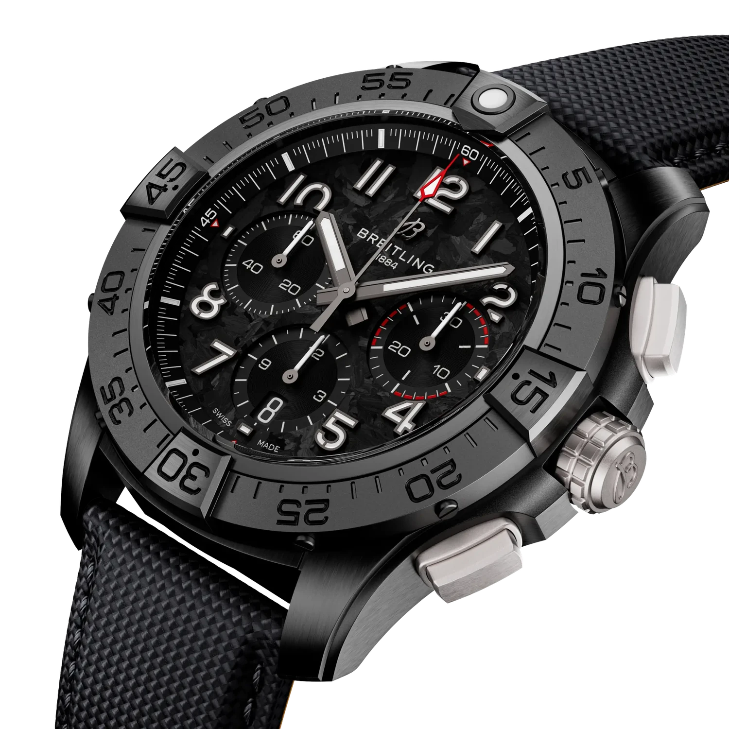 Breitling Avenger B01 Chronograph 44 Night Mission SB0147101B1X1 — 3/4 pohľad
