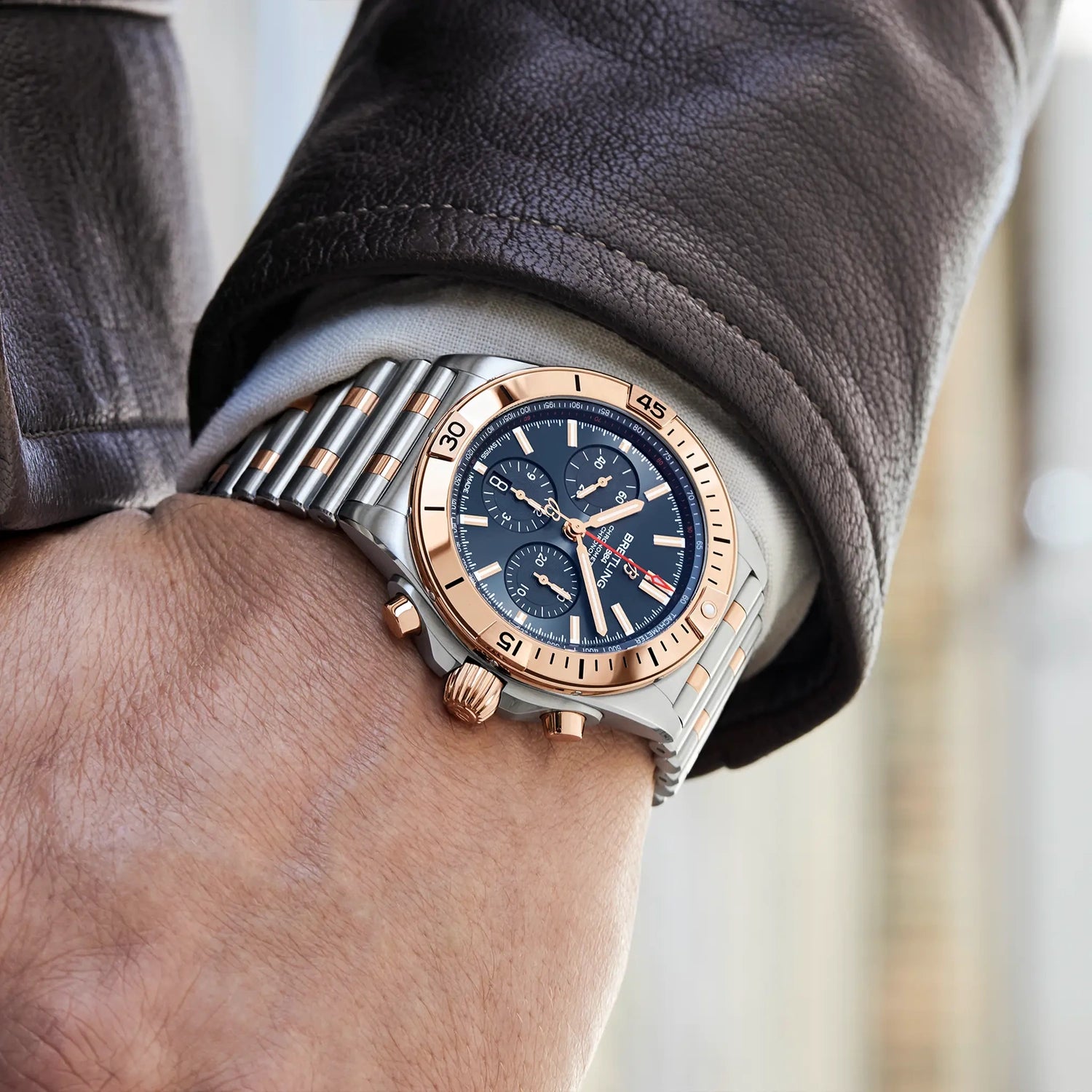 Breitling Chronomat B01 42 UB0134101C1U1 — lifestyle on-wrist