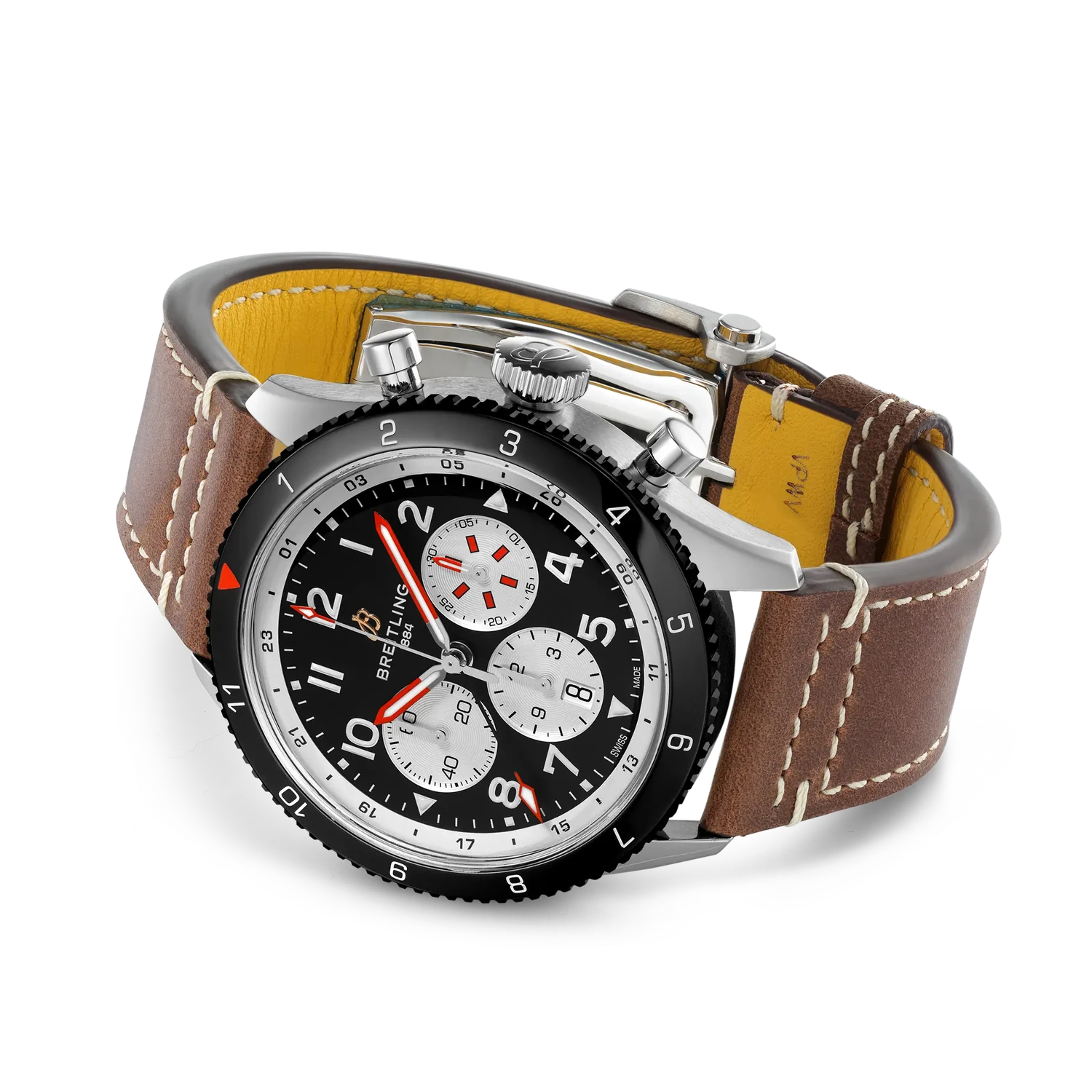 Breitling Super Avi B04 Chronograph GMT 46 Mosquito YB04451A1B1X1 — bočný profil