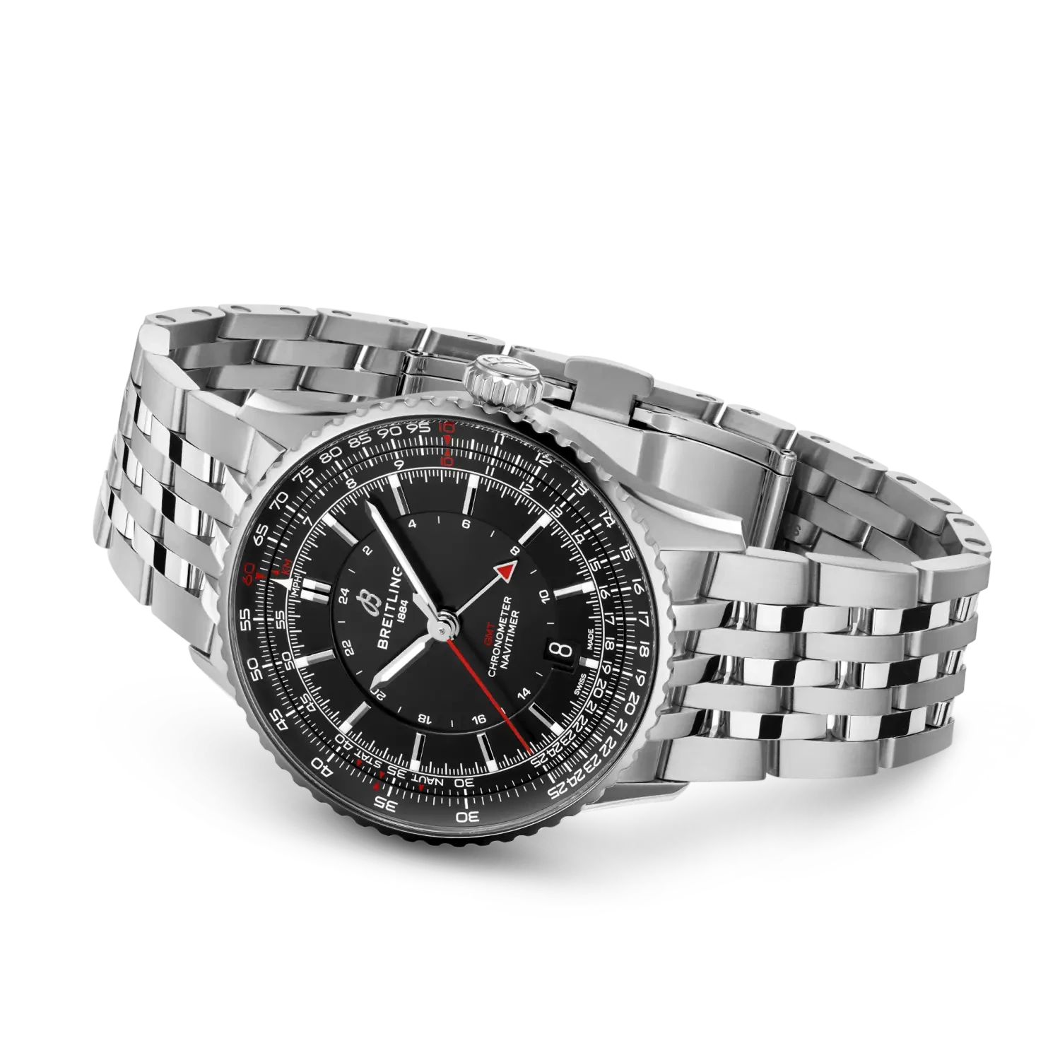 Breitling Navitimer Automatic GMT 41 A32310251B1A1 — bočný profil