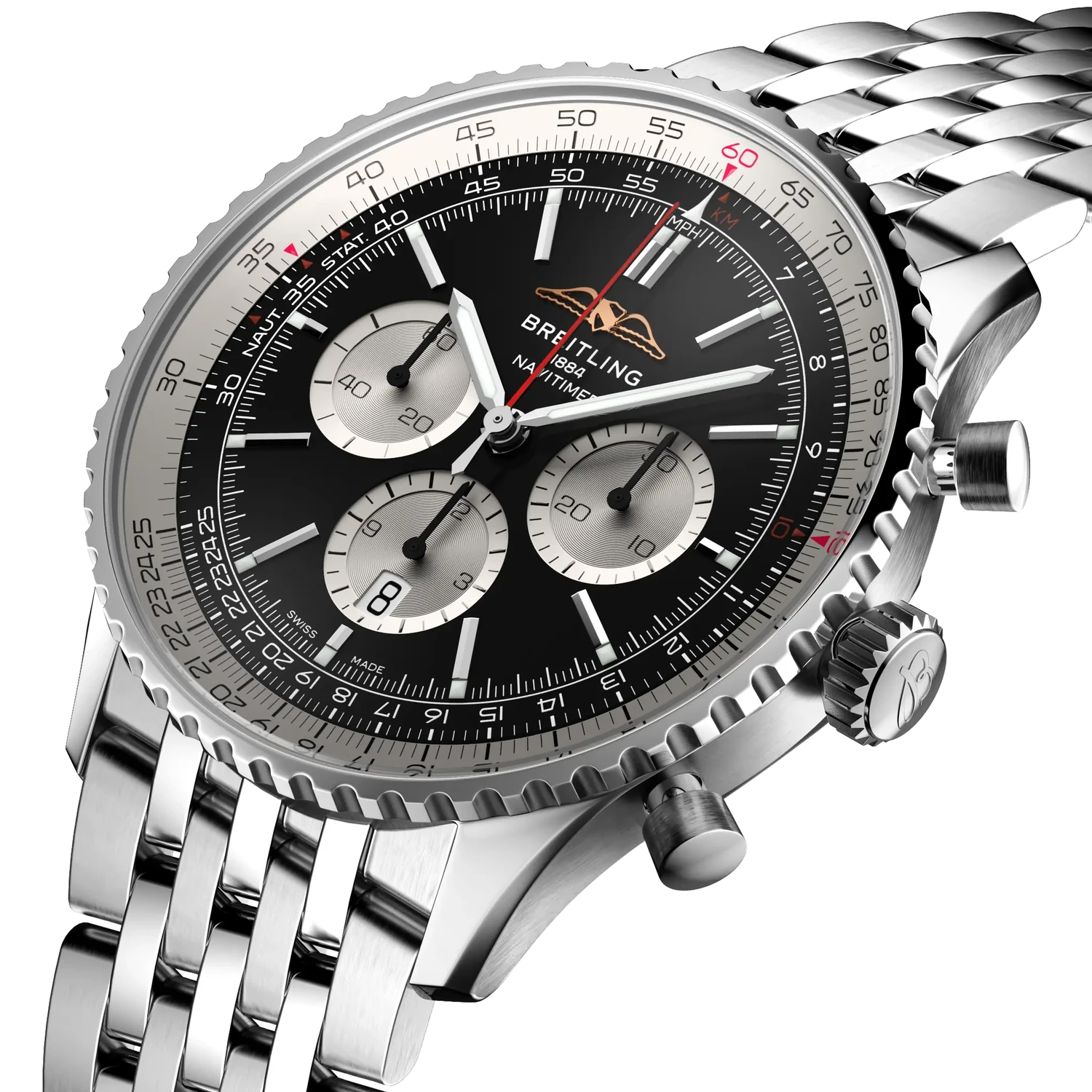 Breitling Navitimer B01 Chronograph 46 AB0137211B1A1 — 3/4 pohľad