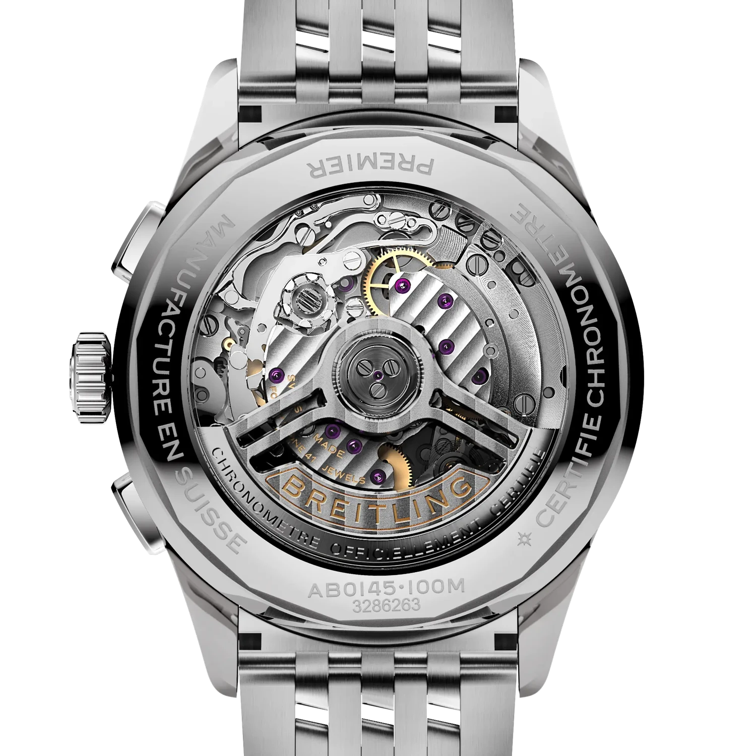 Breitling Premier B01 Chronograph 42 AB0145371L1A1 — zadná strana