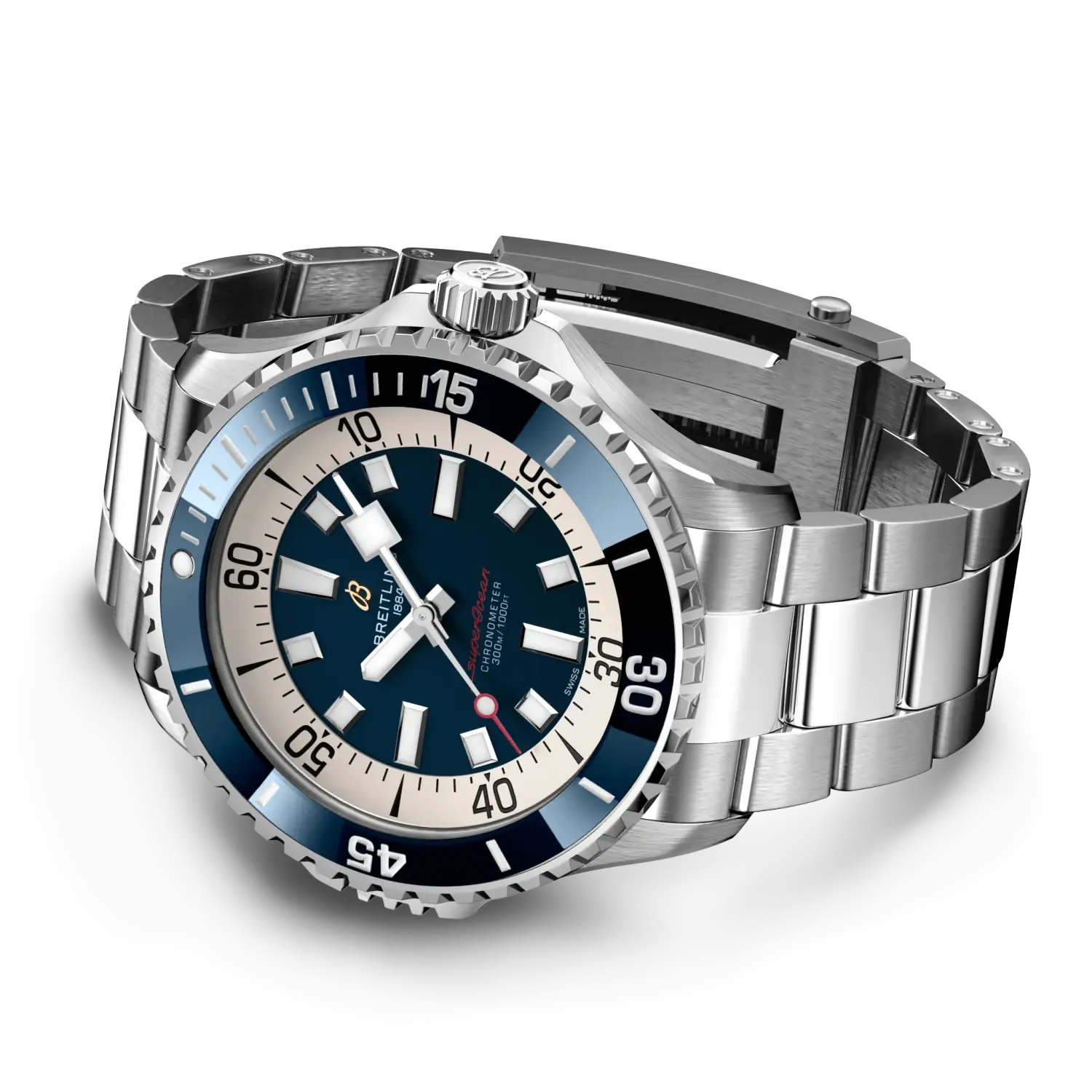 Breitling Superocean Automatic 46 A17378E71C1A1 — bočný profil