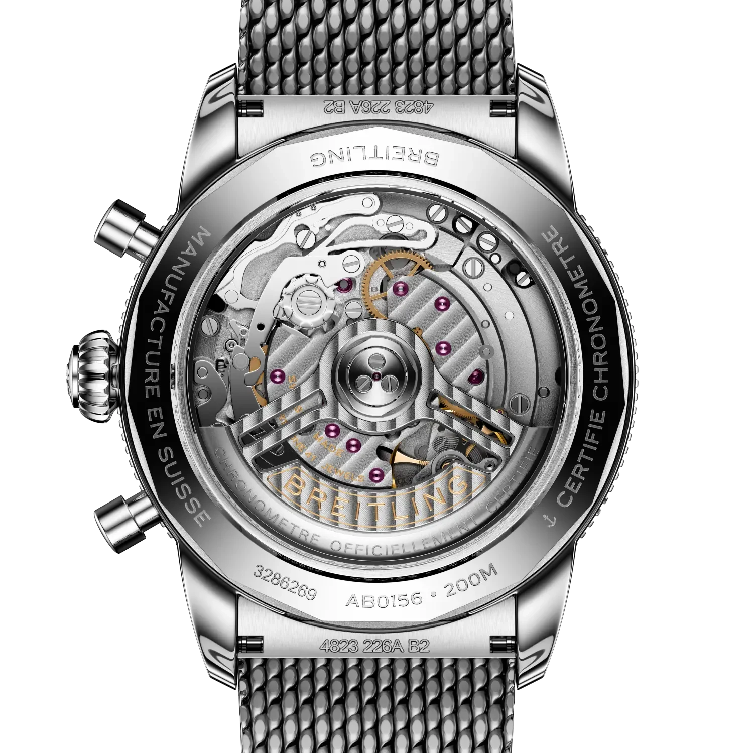Breitling Superocean Heritage B01 Chronograph 42 AB0156361L1A1 — zadná strana