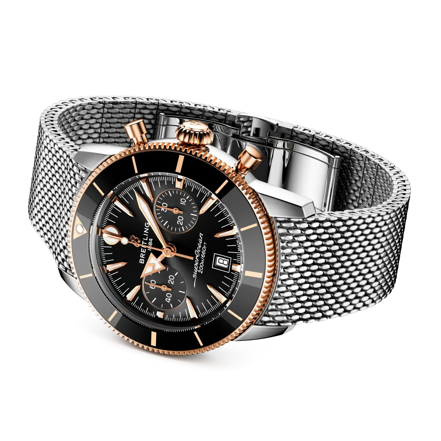 Breitling Superocean Heritage B01 Chronograph 42 UB0156H11B1A1 — bočný profil