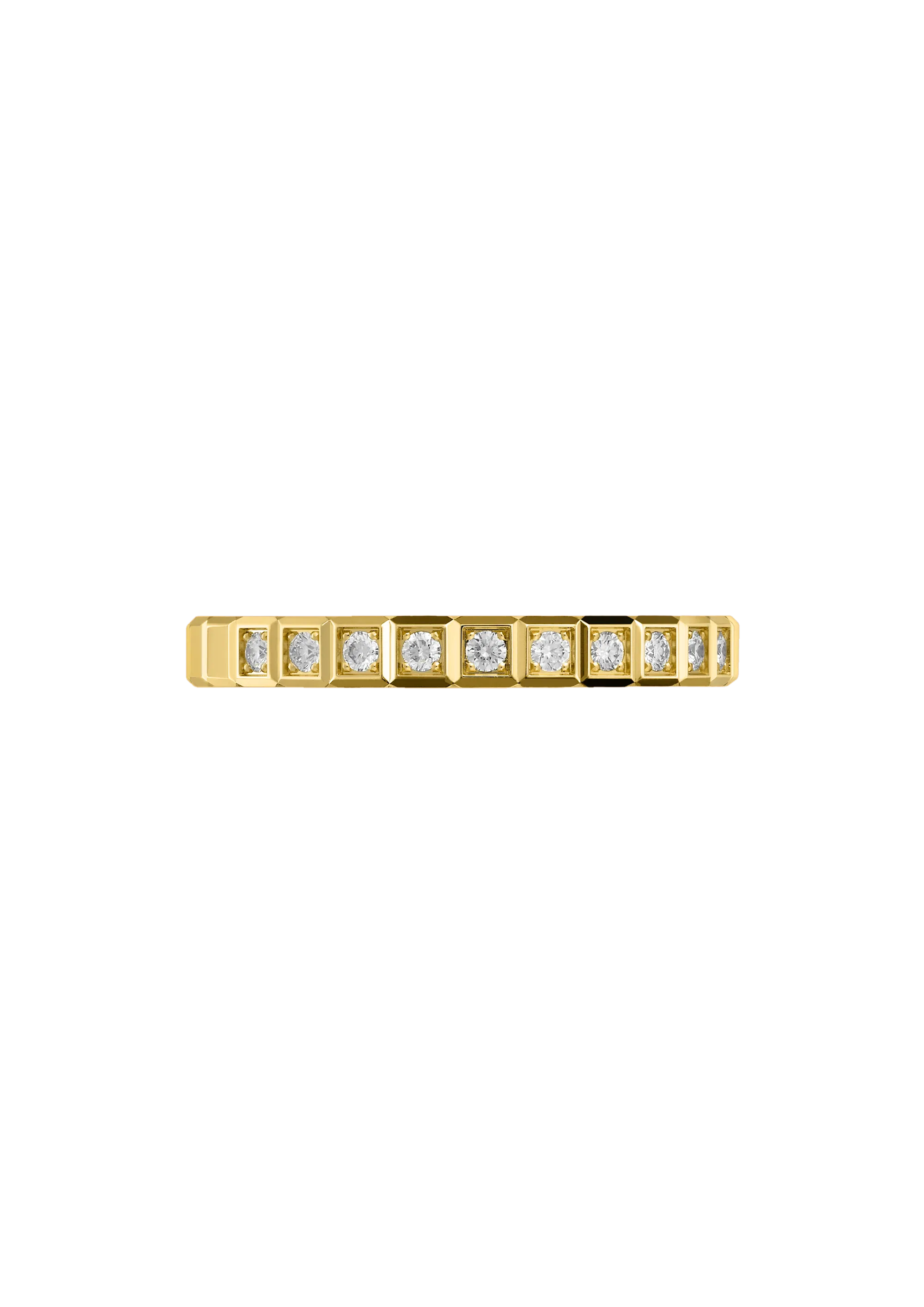 Chopard Ice Cube Ring, Ethical Yellow Gold, Half-Set Diamonds