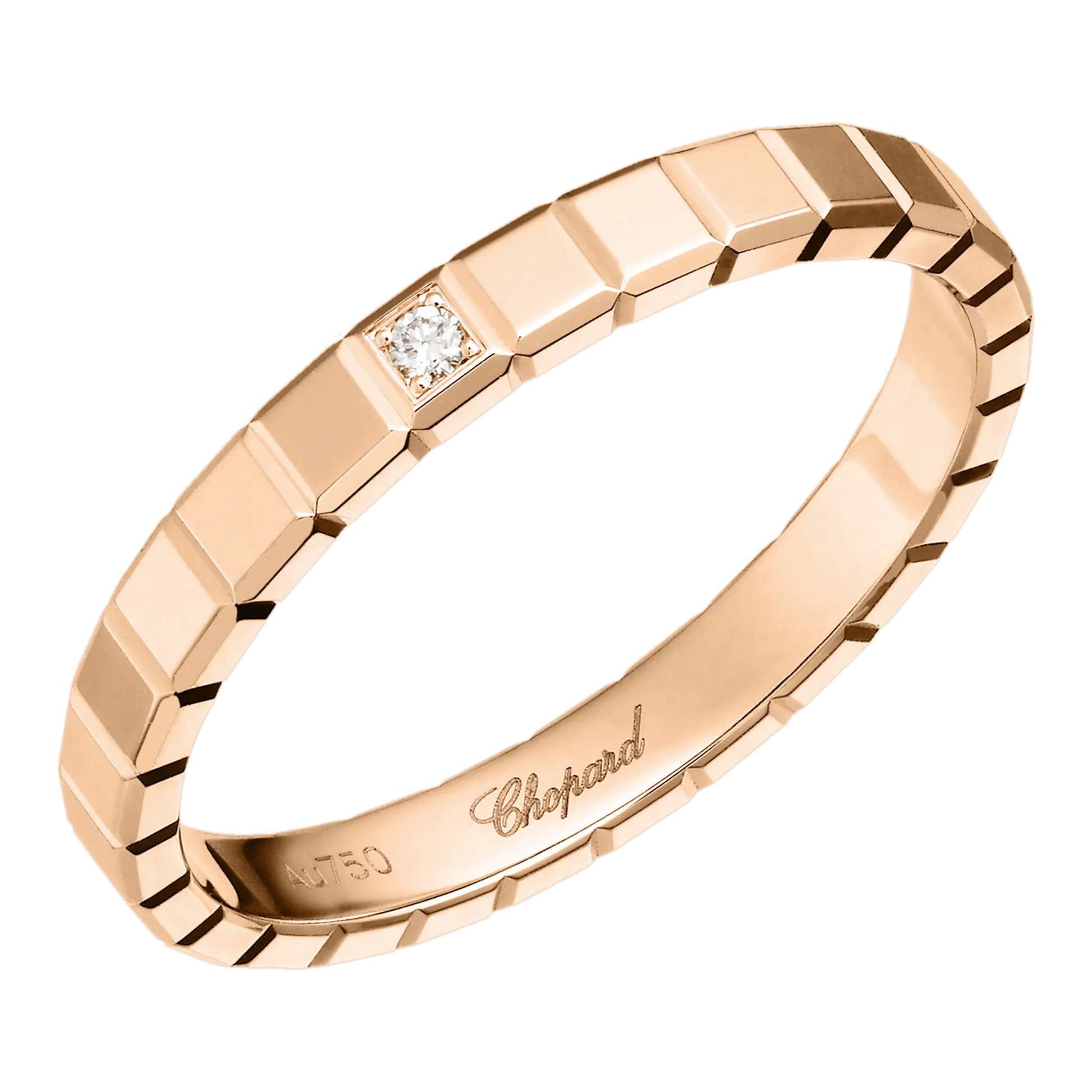 Chopard Ice Cube prsteň, etické ružové zlato