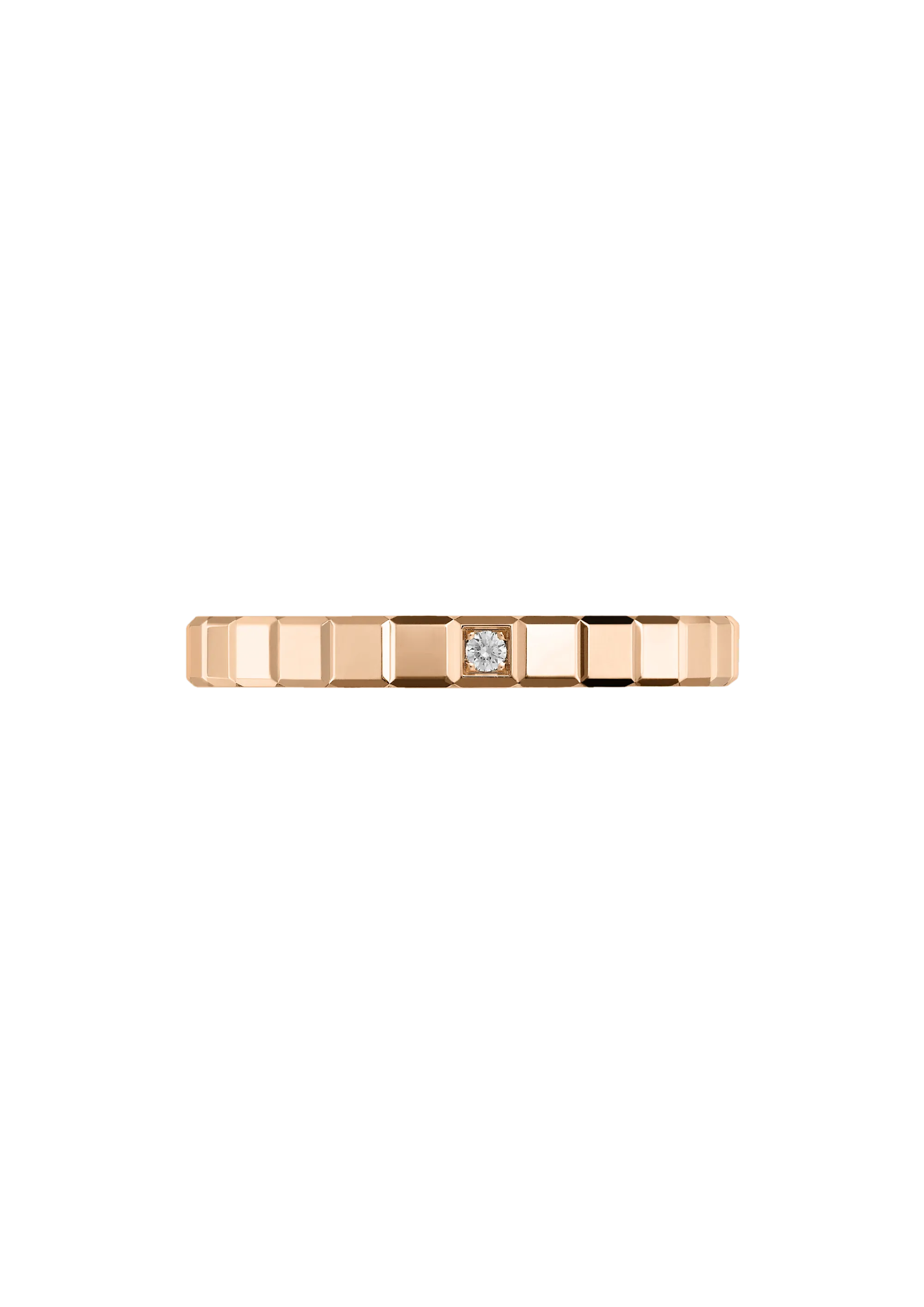 Chopard Ice Cube prsteň, etické ružové zlato
