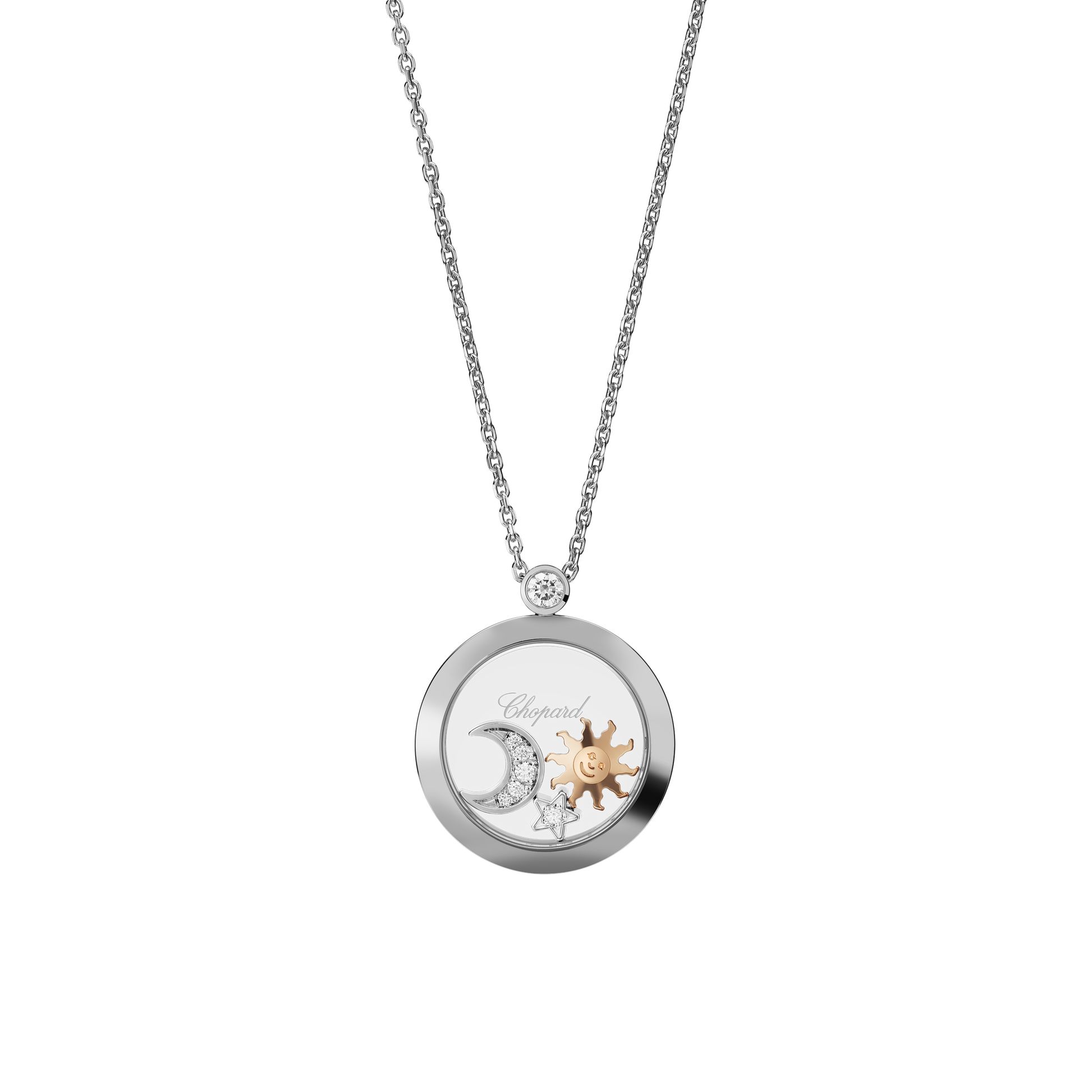 Náhrdelník Chopard Happy Sun, Moon and Stars - 1