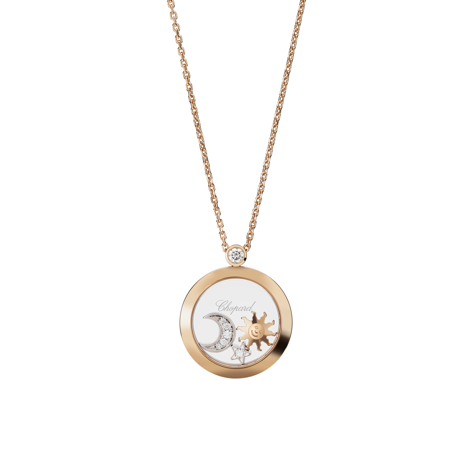 Náhrdelník Chopard Happy Sun, Moon and Stars - 1