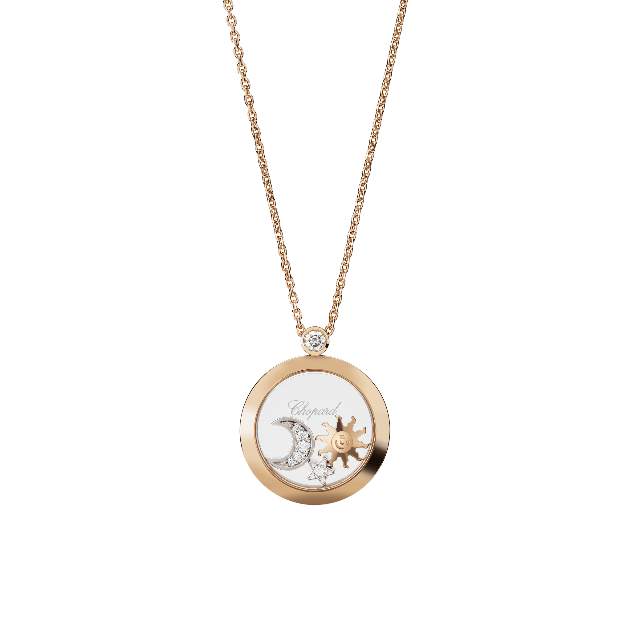 Náhrdelník Chopard Happy Sun, Moon and Stars - 1