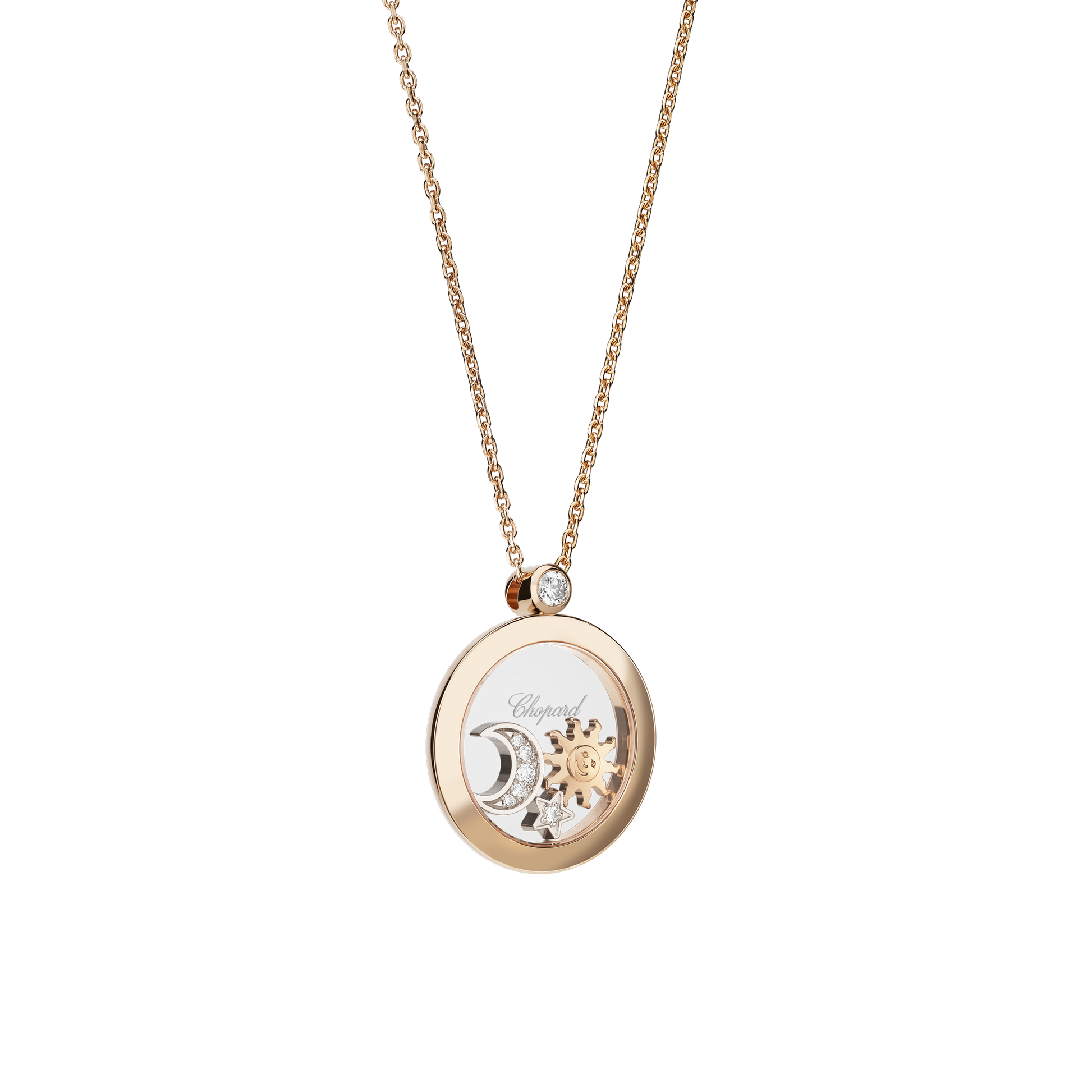Náhrdelník Chopard Happy Sun, Moon and Stars - 2