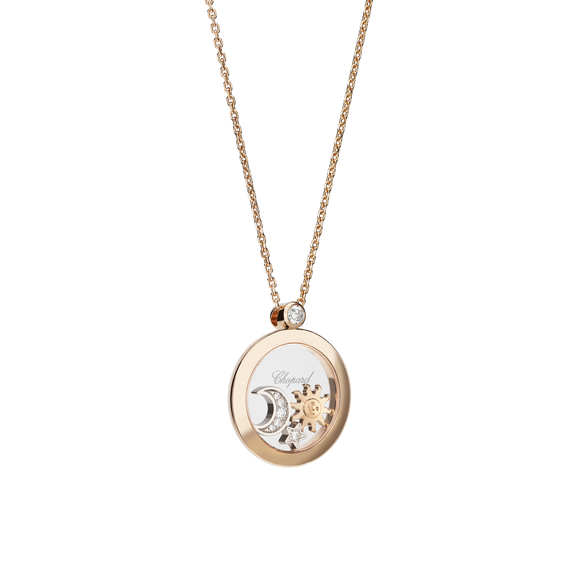 Náhrdelník Chopard Happy Sun, Moon and Stars - 2