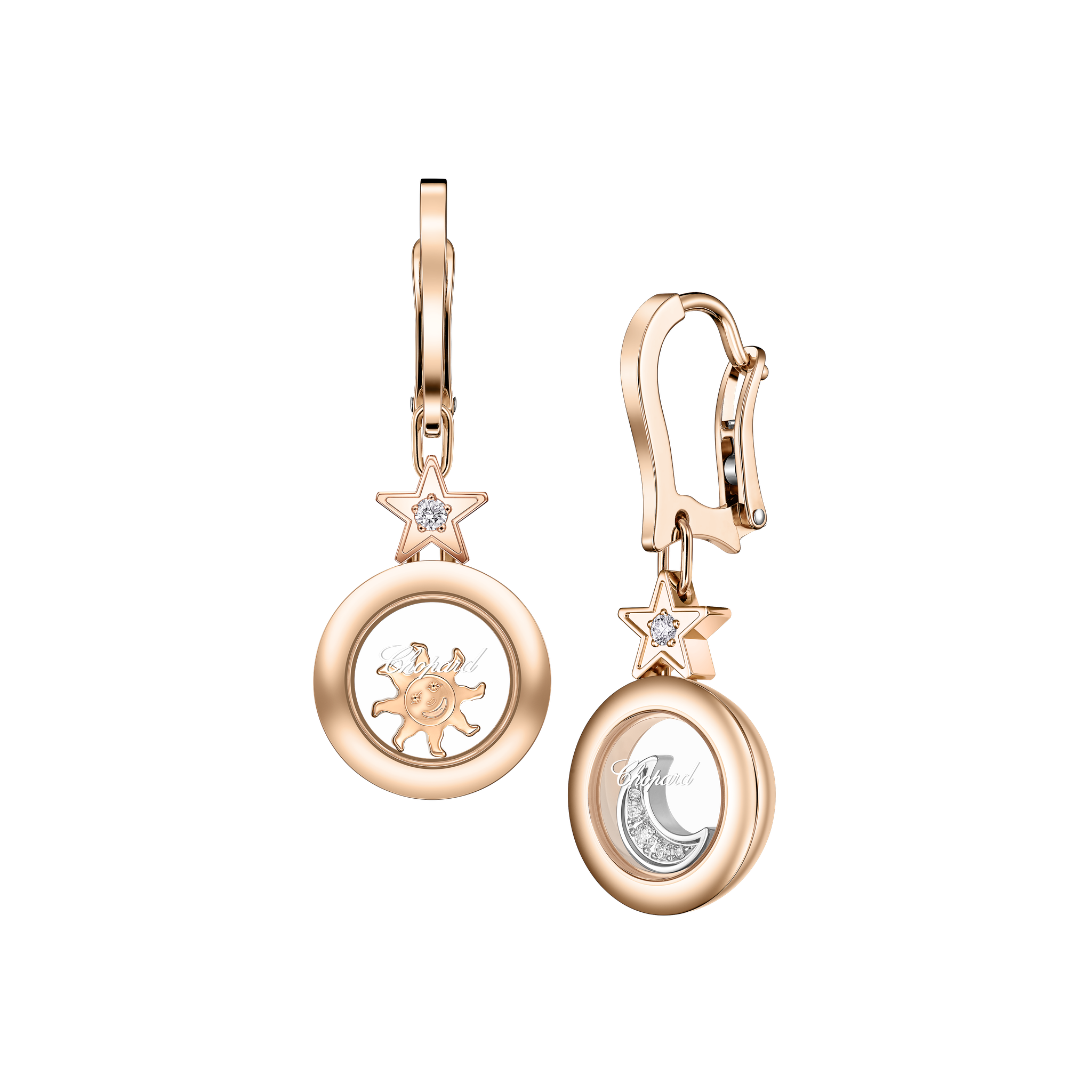 Náušnice Chopard Happy Diamonds Sun, Moon and Stars - 1