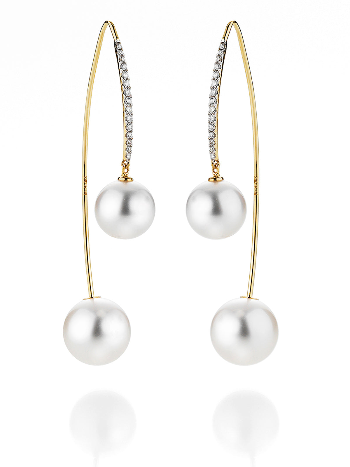 Nášunice YANA NESPER s perlami a diamantmi