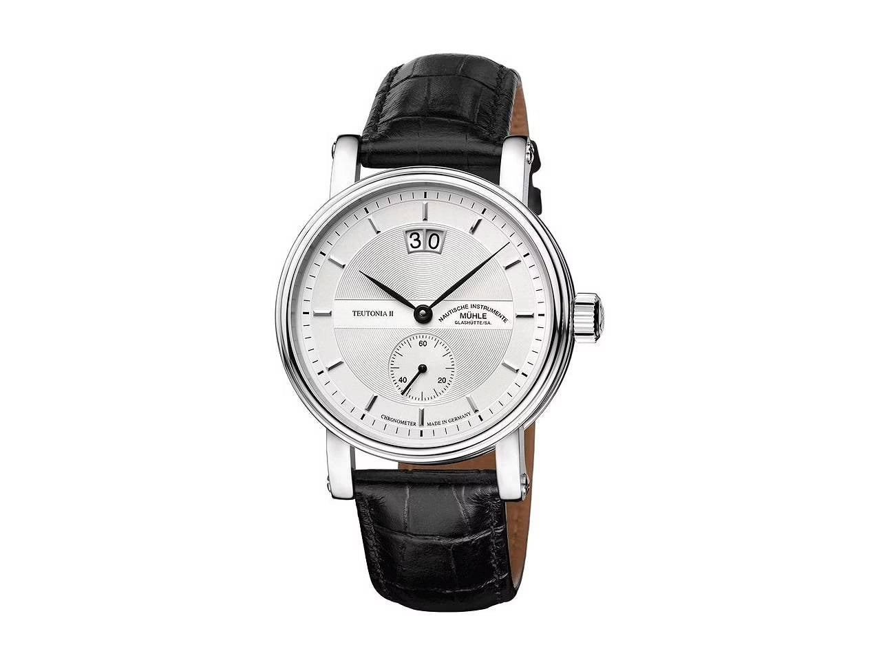 Mühle-Glashütte Teutonia II Grossdatum Chronometer Silver