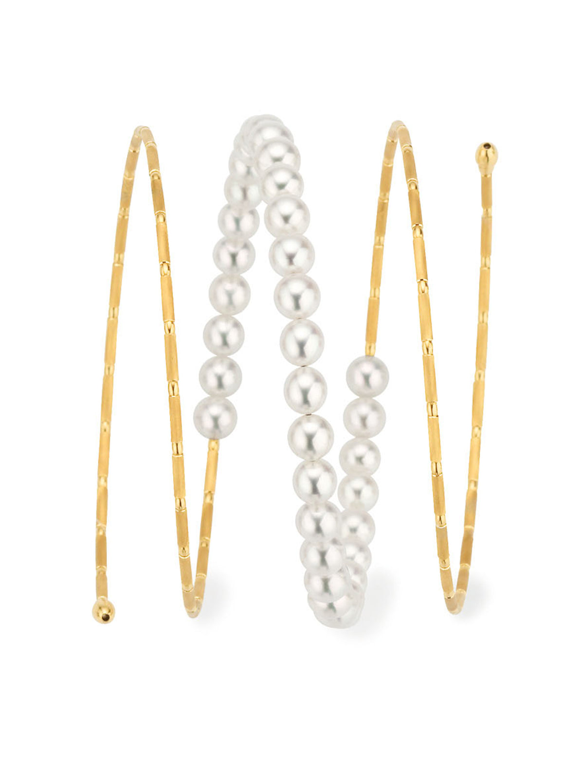 Náramok YANA NESPER zo žltého zlata s perlami Akoya